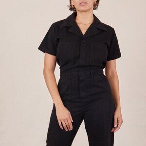Big Bud Press Short Sleeve Jumpsuit in Basic Black